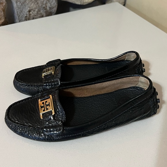 Tory Burch Kendrick Driver Loafers in Blue Size 7.5 - Picture 4 of 14